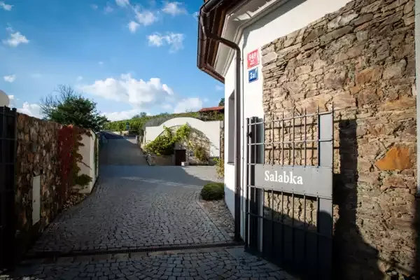 The entrance to the Salabka winery
